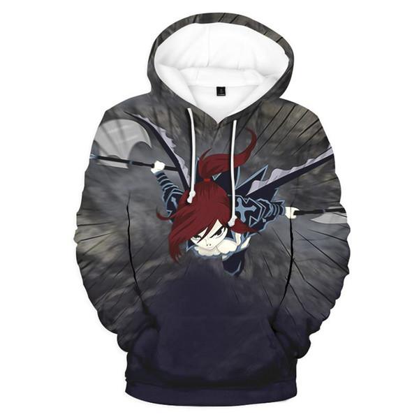 3D Print Sweatshirt Hoodie – Fairy Tail Fashion Outwear