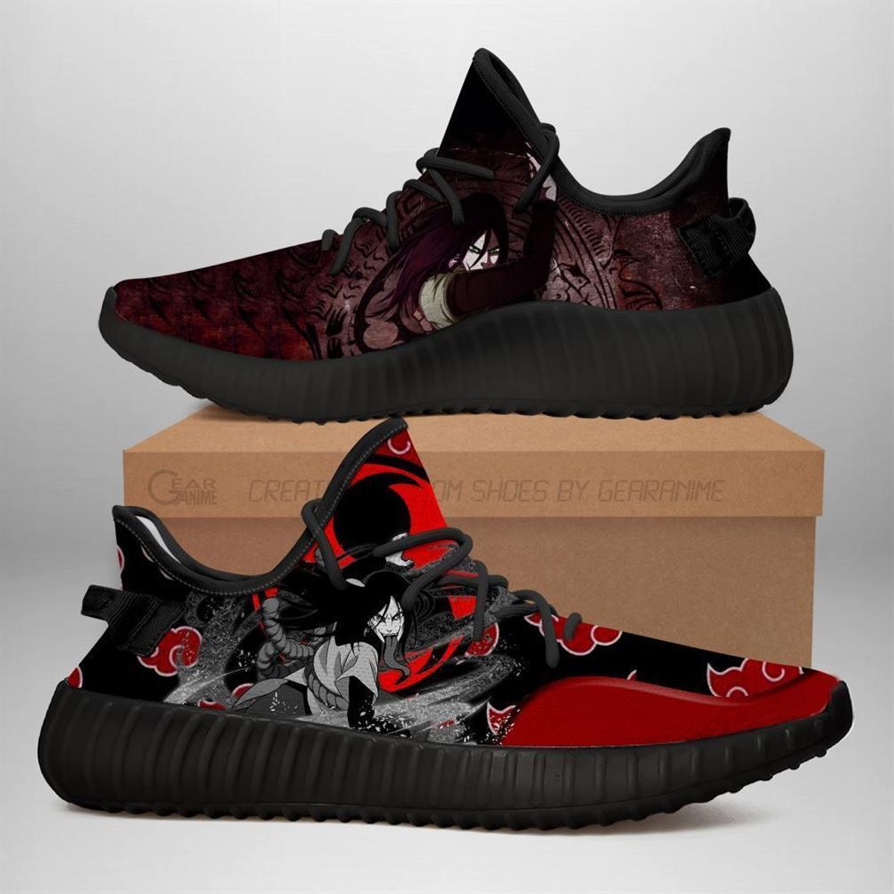 Akatsuki Ochimaru Yz Naruto Anime Yeezy Black Shoes Sport Sneakers – Yeezy Shoes