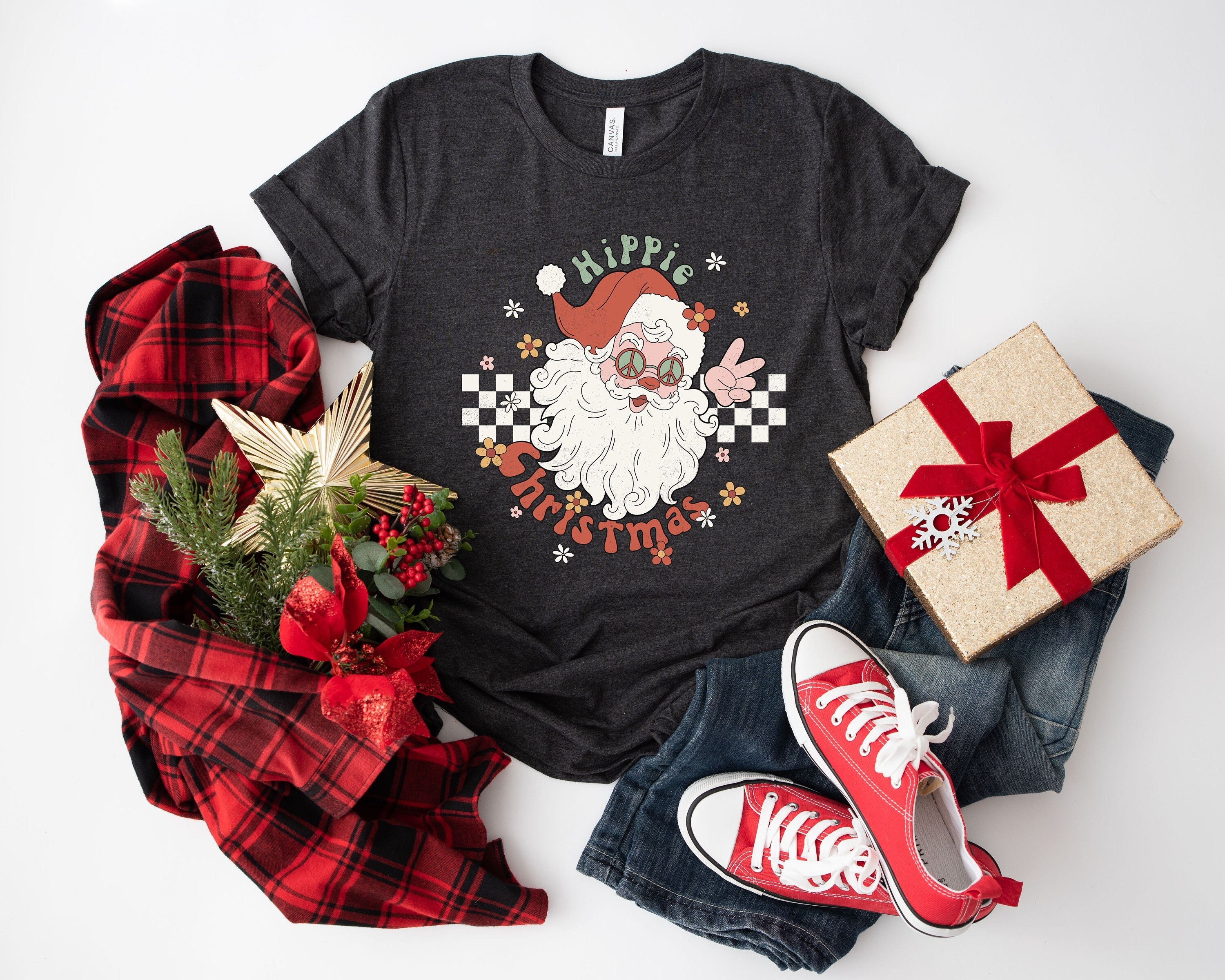 Christmas Santa Shirt, Retro Santa Shirt, Gift For Christmas, Retro Christmas Shirt, Christmas Shirt For Women, Gift For Women, Santa Shirt