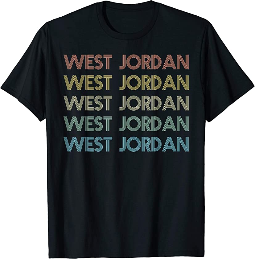 West Jordan Utah Pride Vintage State UT Retro 70s T-Shirt