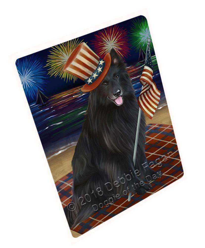 4Th Of July Independence Day Firework Belgian Shepherd Dog Blanket Blnkt61977