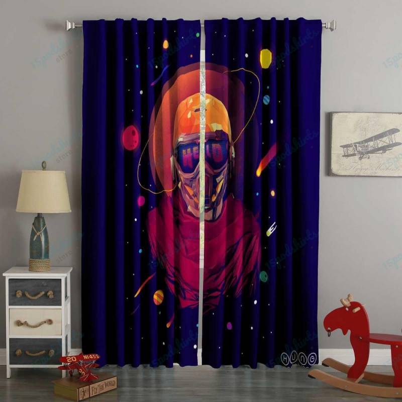 3D Printed Star Lord Style Custom Living Room Curtains