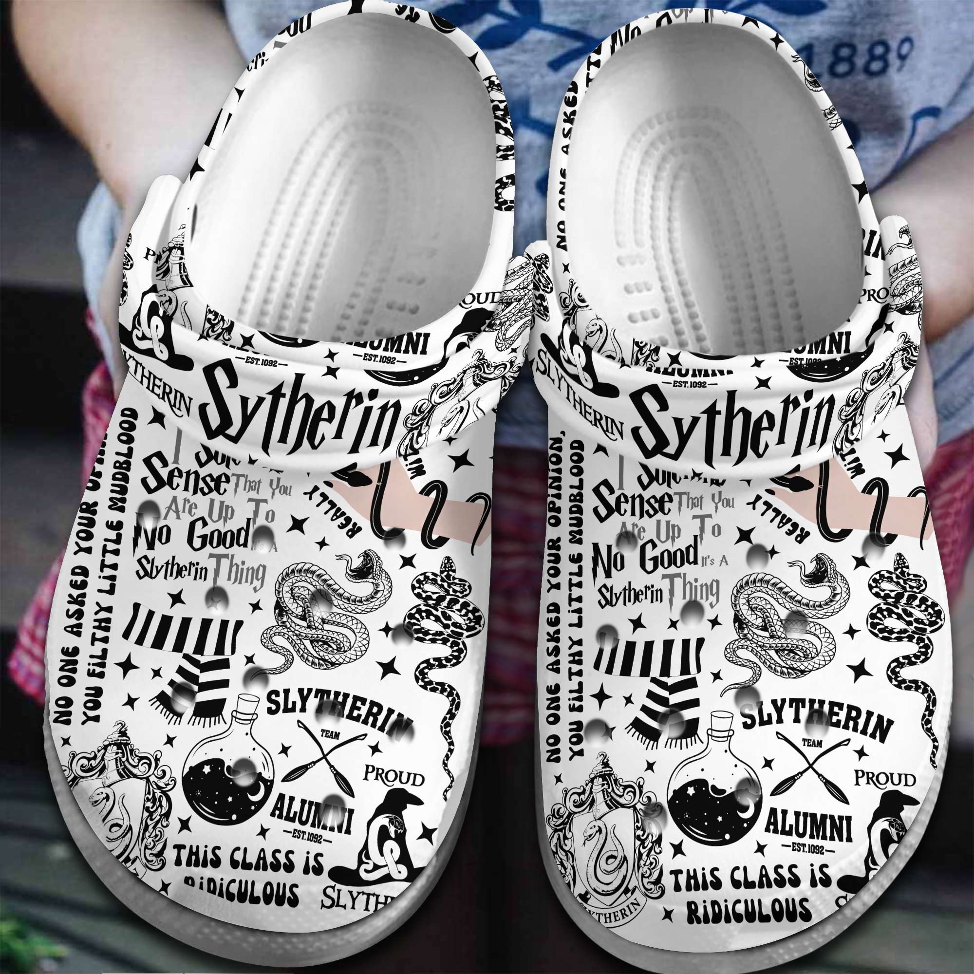 Harry Potter Movie Sytherin Crocss Clogs For Men Women And Kid Zec71G30-2