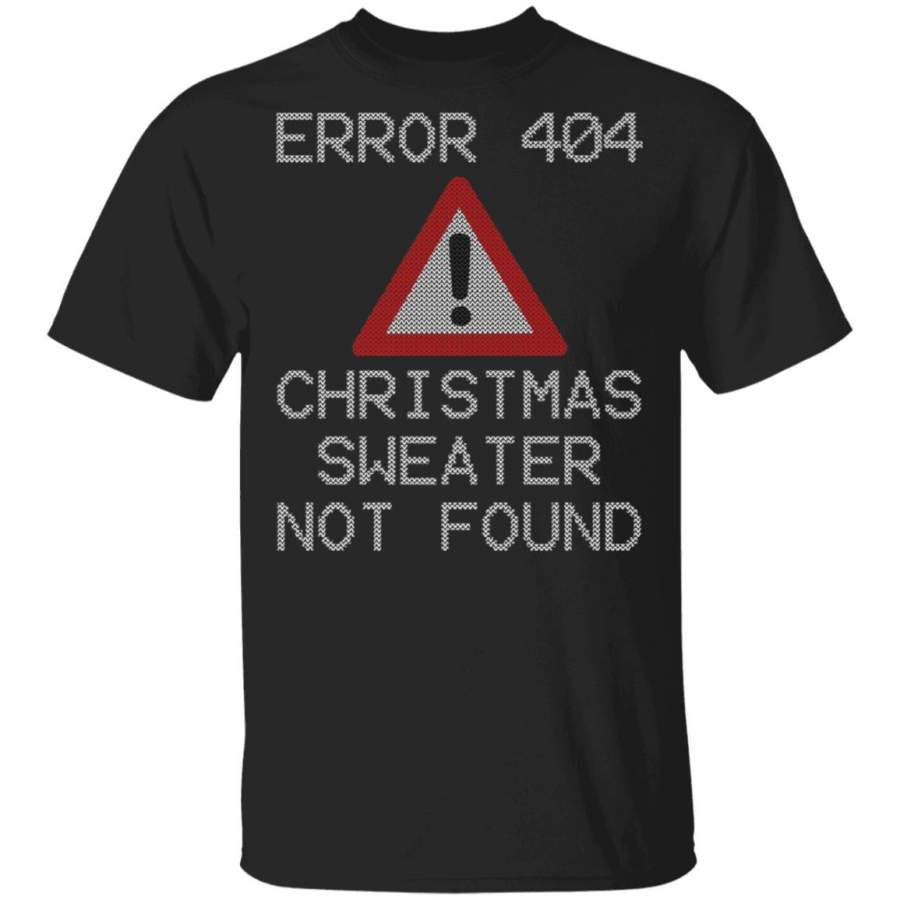 Bah Humbug ERROR 404 T-Shirt Ugly Christmas Sweater