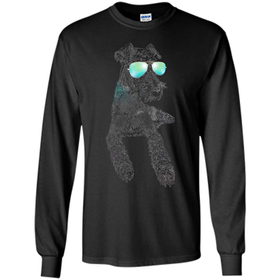 Airedale Terrier Shirts Neon Dog Shirt Funny Loves Animal cool shirt