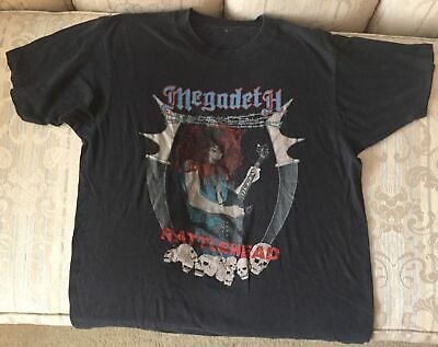 Vintage Megadeth T Shirt Metallica Slayer Anthrax Testat Exodus 7771