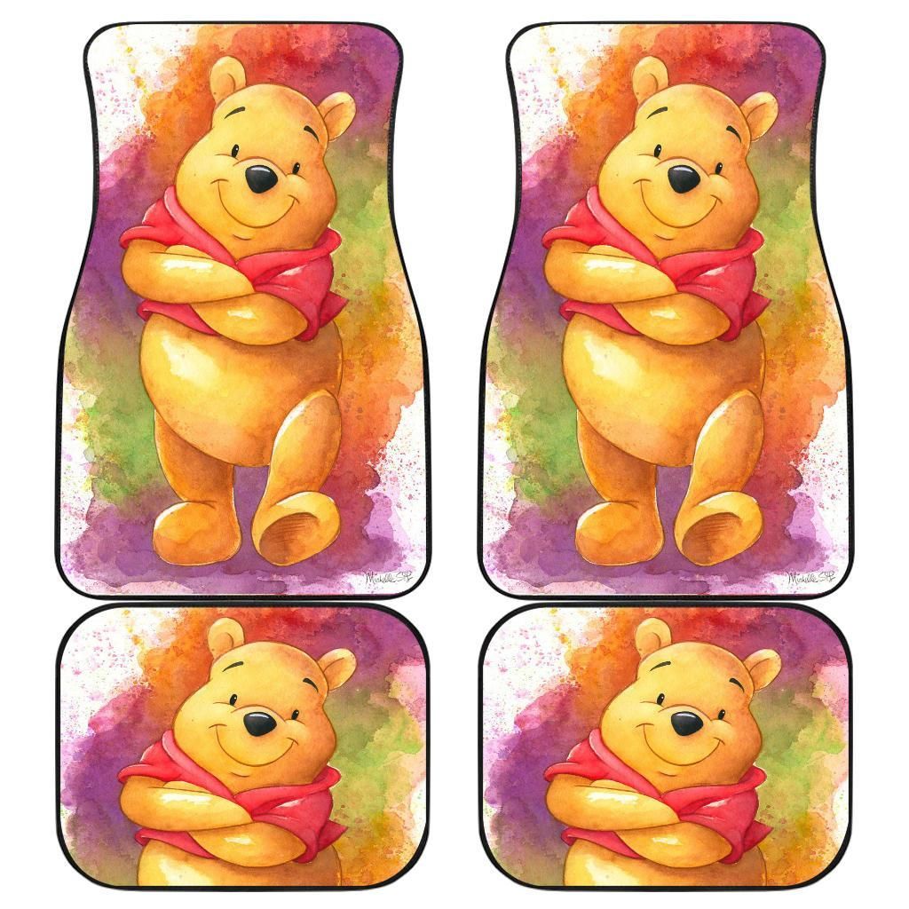 Winnie The Pooh Cute Car Mats Personalized Car Seat Floor Mat Custom Print V10882