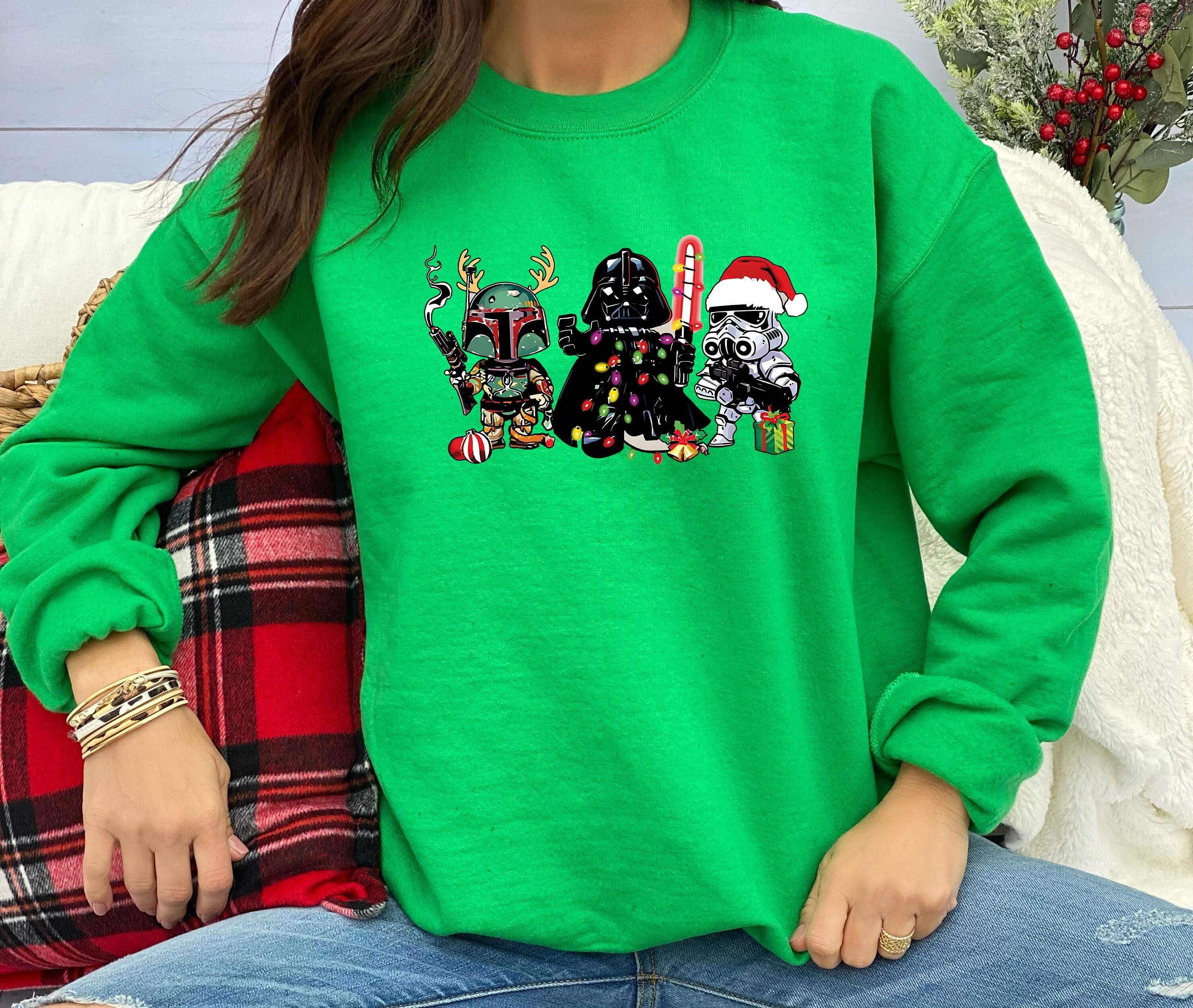 Christmas Star Wars themed Halloween party  Sweatshirt, Disney Christmas Shirt, Darth Vader Xmas Sweatshirt, Disney Family Holiday Sweatshirt, Merry Christmas Shirtifyco Style