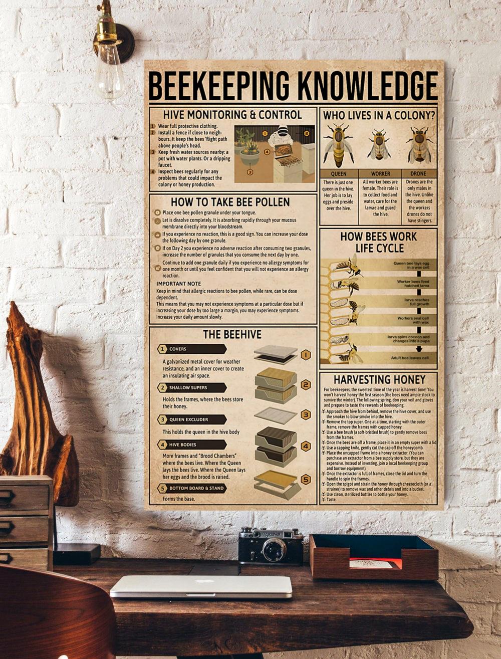 BeeKeeping Knowledge Vertical Poster