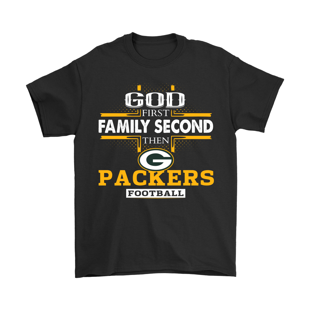 Find God First Family Second Then Green Bay Packers Football Shirts