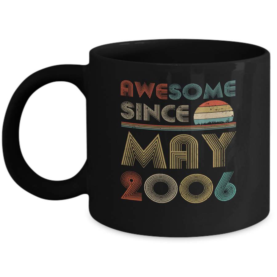 Awesome Since May 2006 Vintage 14th Birthday Gifts Mug