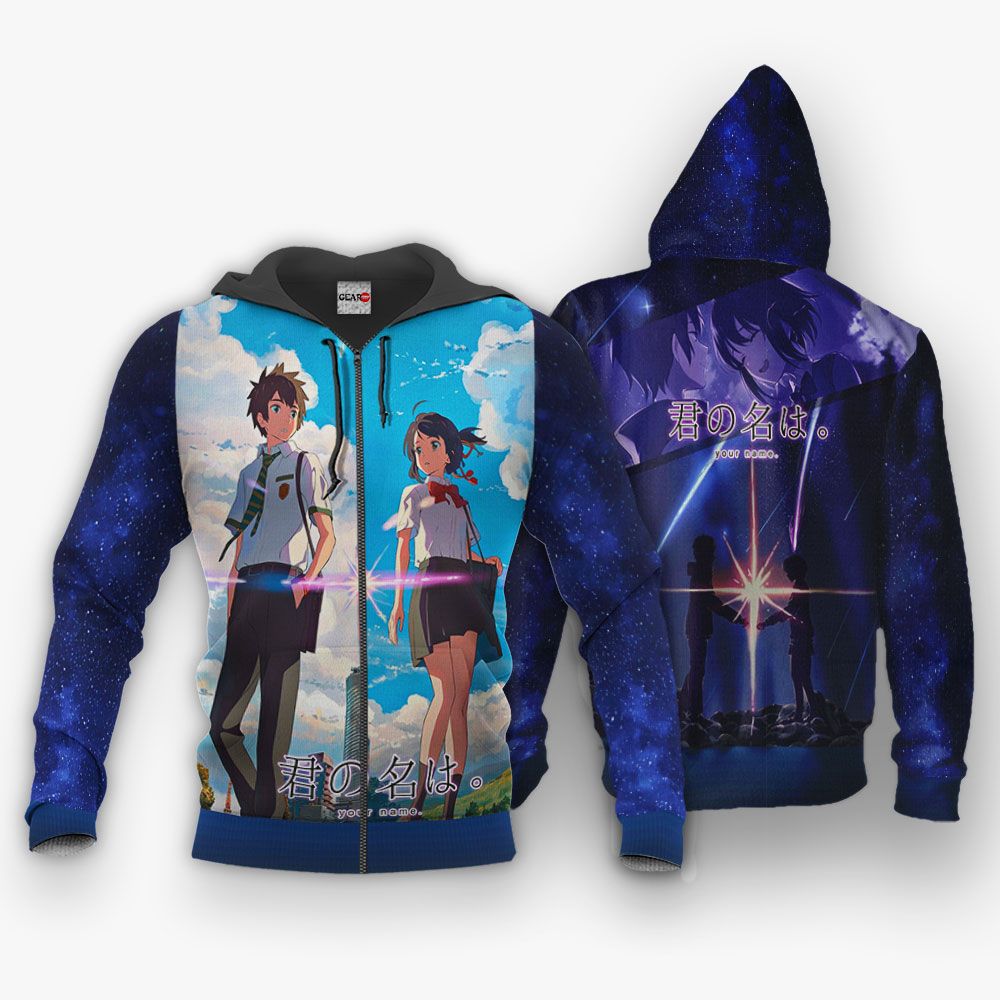 Your Name Anime Hoodie Kimi No Na Wa Custom Jacket Shirts