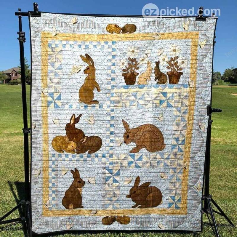 Lovely Bunny Blanket TH0107 Quilt