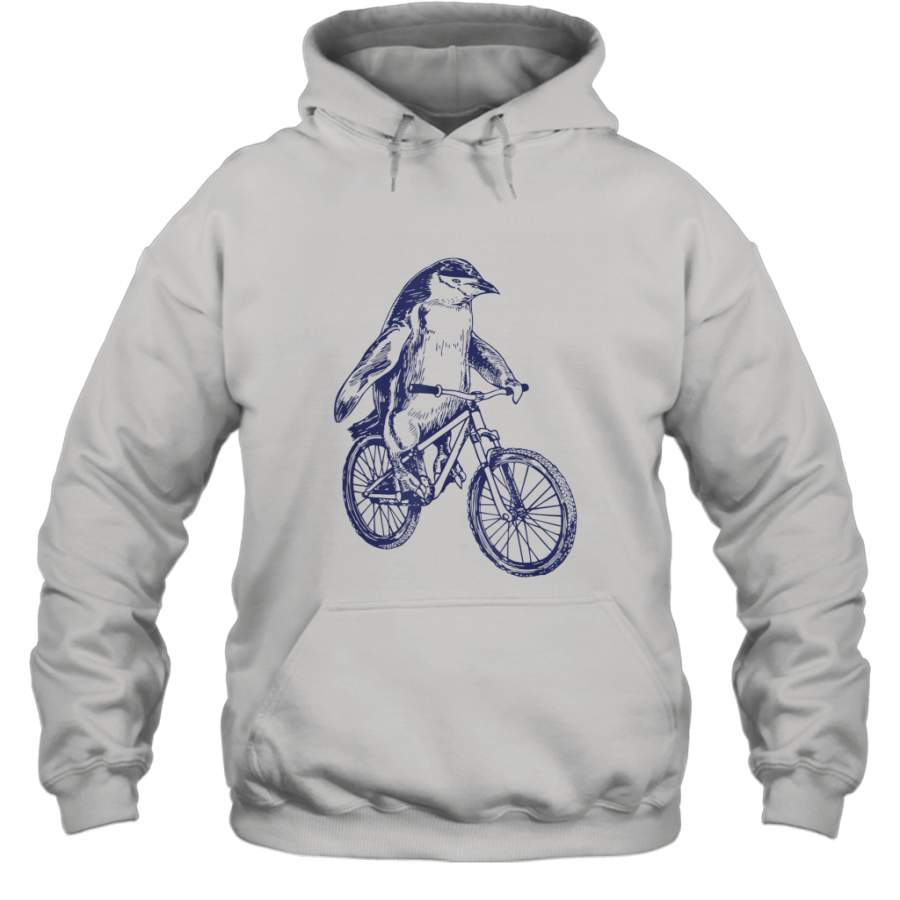 SEEMBO Penguin Cycling Bicycle Bicycling Biker Biking Bike shirt Hoodie