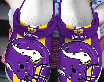 Minnesota Vikings Crocs Crocband Clog Clog For Mens And Womens Classic Clog Water Shoes Comfortable