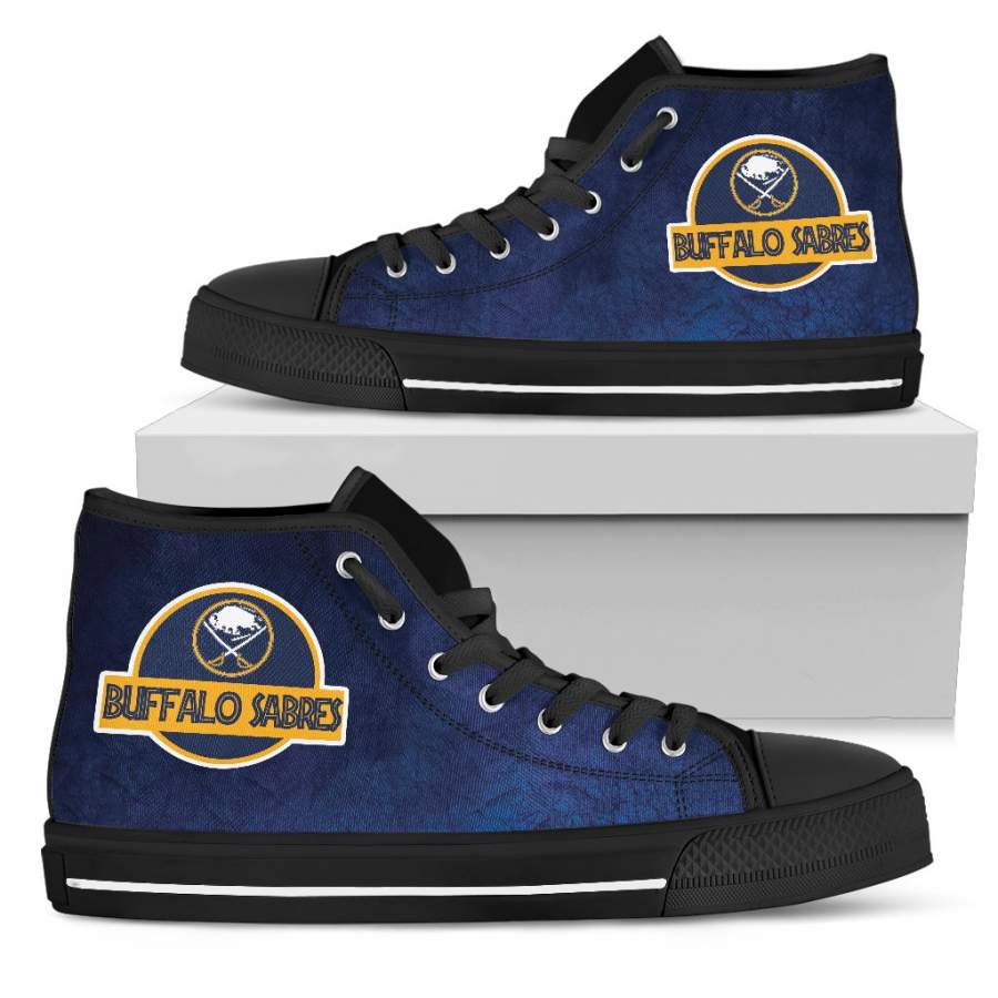 Jurassic Park Buffalo Sabres High Top Shoes V2