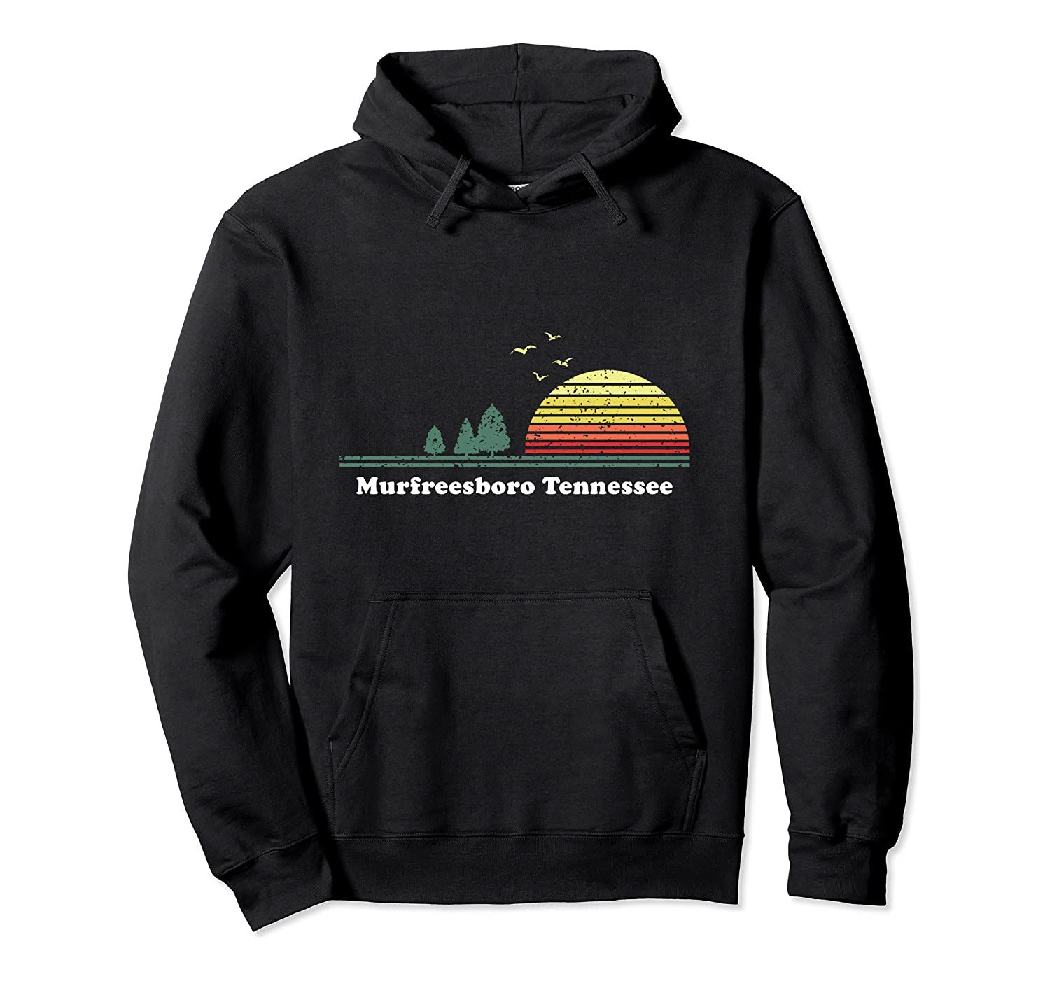 Vintage Murfreesboro, Tennessee Sunset Souvenir Print Pullover Hoodie, T-Shirt, Sweatshirt, Tank Top, Racerback, Dolman