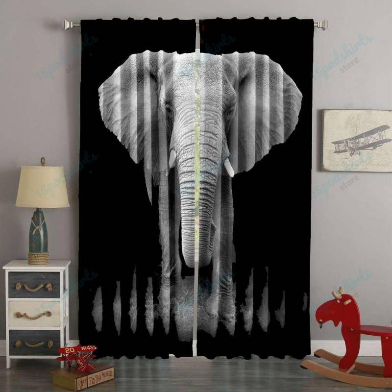 3D Printed Elephant Style Custom Living Room Curtains