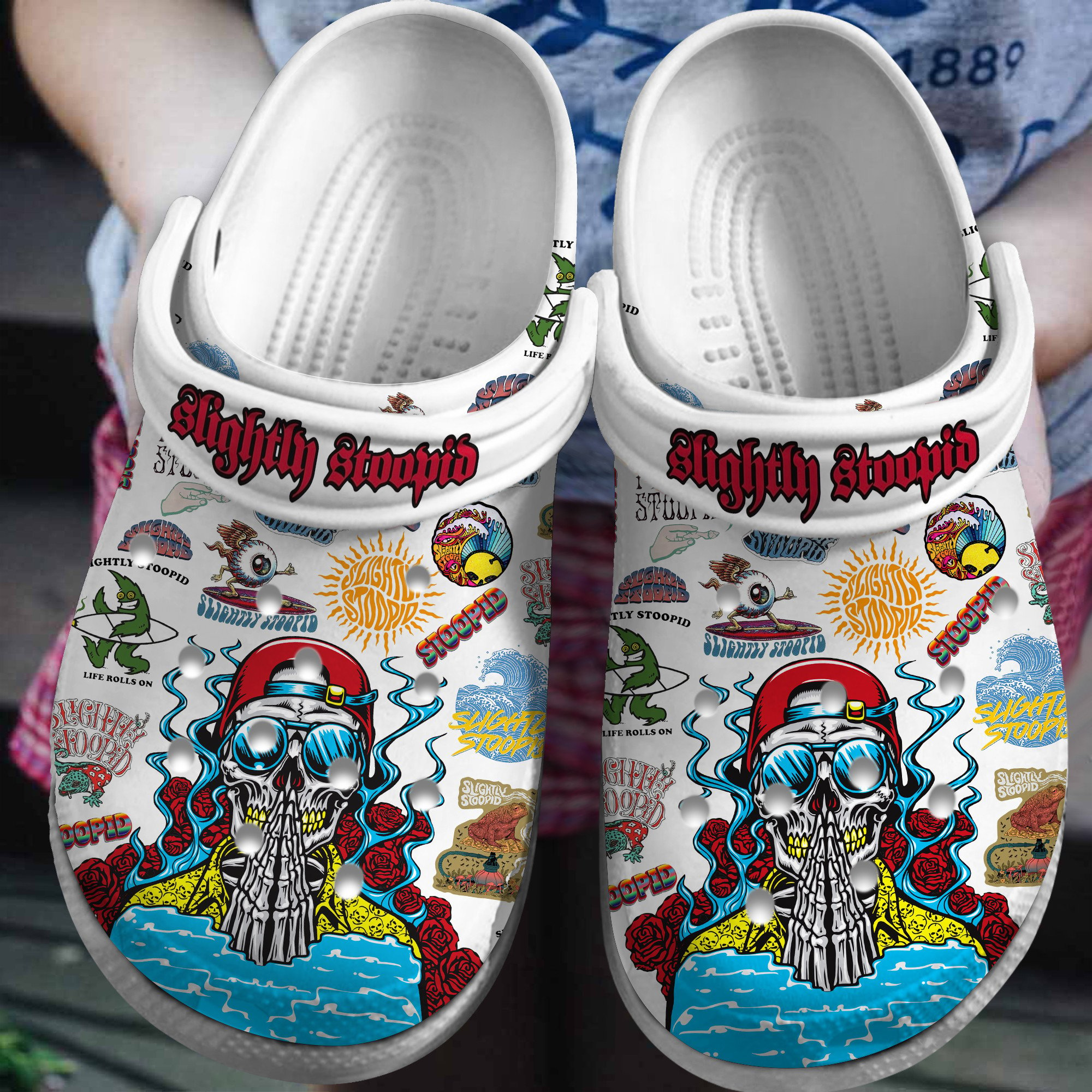 Slightly Stoopid Music Crocs Crocband Clogs Shoes Comfortable For Men Women and Kids