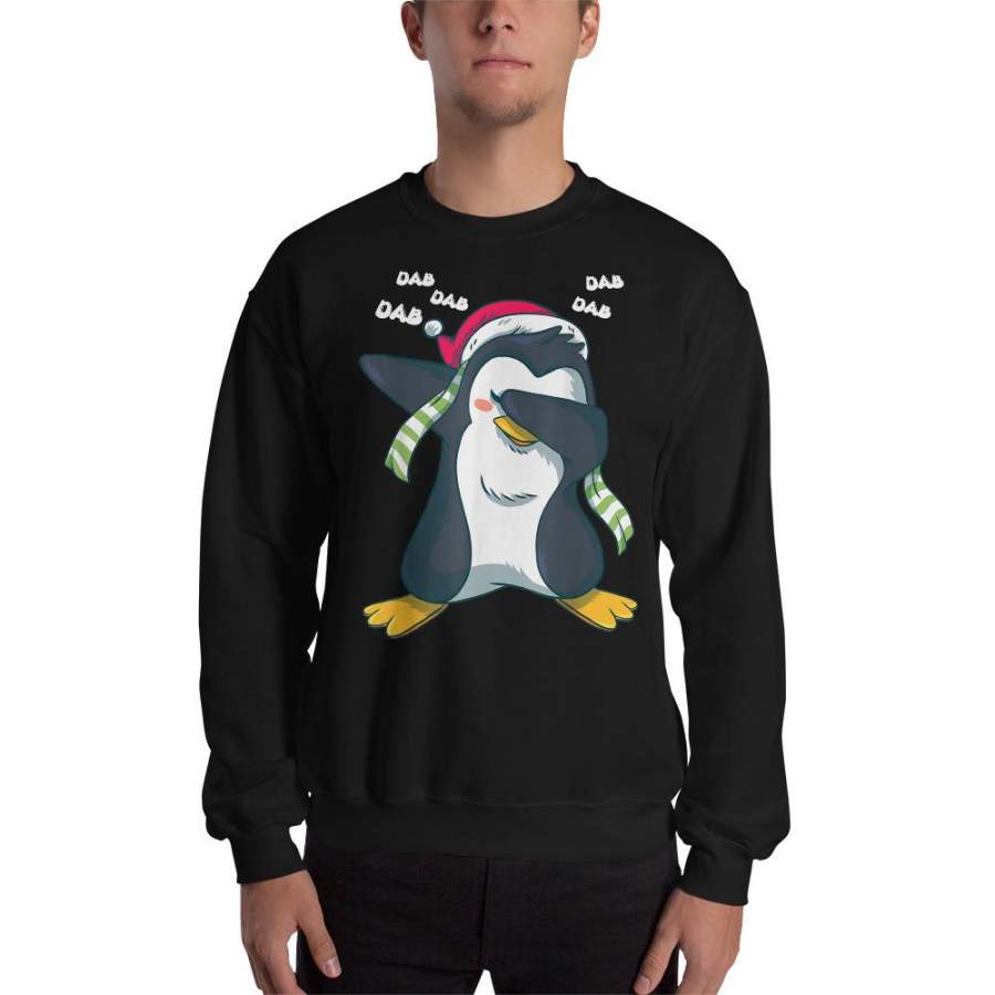 Christmas Pajama Dabbing Penguin Gift Christmas Sweatshirt Funny Family Pajamas