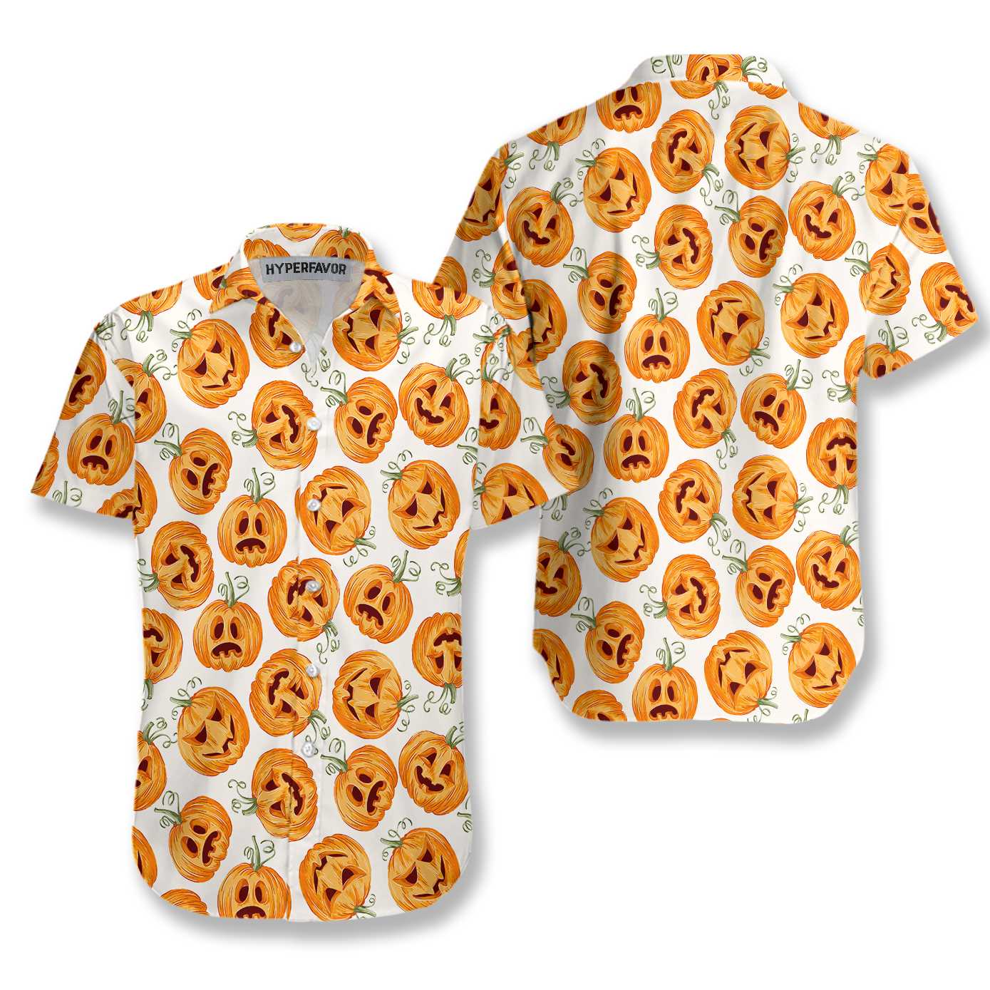 Pumpkin Pattern Halloween Hawaii Shirt For Men And Women Ha51878