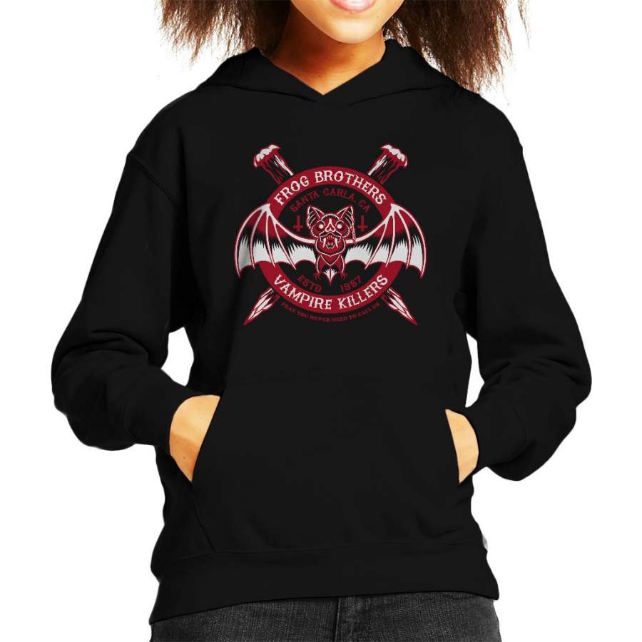 The Lost Boys Frog Brothers Vampire Killers Red Kid’s Hooded Sweatshirt