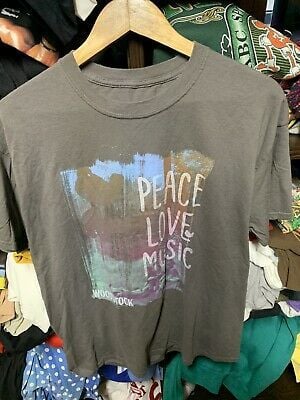 Vintage Woodstock 2016 Peace Love Music   Tshirt Band Music Concert Tour 7189