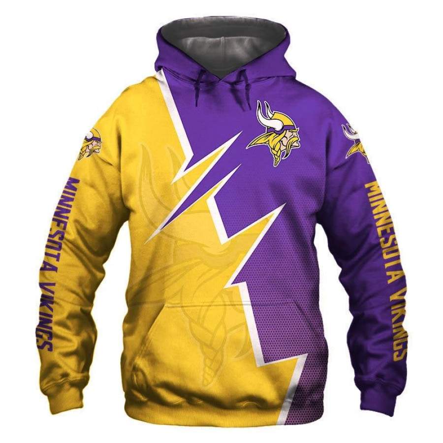 Minnesota Vikings Hoodie 3D Style5611 All Over Printed