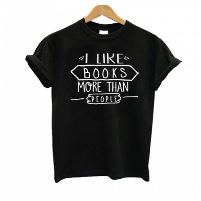 I Like Books More Than People T Shirt