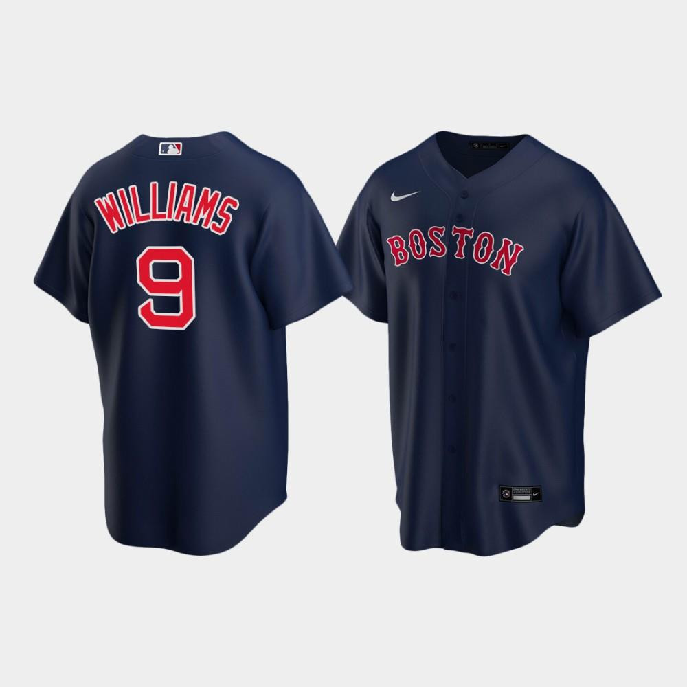 Youth Boston Red Sox 9 Ted Williams Alternate Navy Jersey