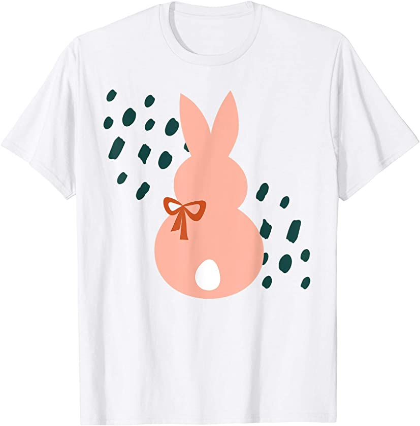 Easter Bunny Boho Pink Egg Hunt Pastel Trendy Cute Graphic T-Shirt