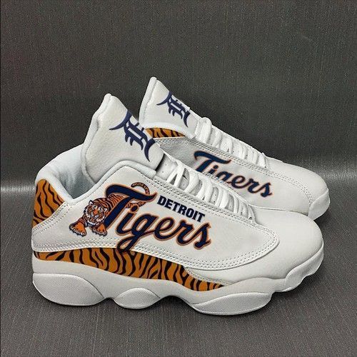 Detroit Tigers Baseball Team Air Jordan 13 Sneaker Customized Shoes For Fan Jd13 Sneakers Personalized Shoes Design