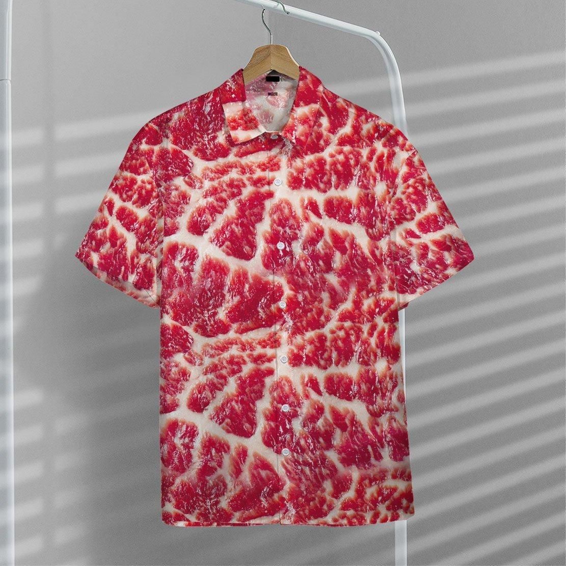 Raw Meat Aloha Hawaii Shirt Colorful Short Sleeve Summer Beach Casual For Men And Women Ha22980