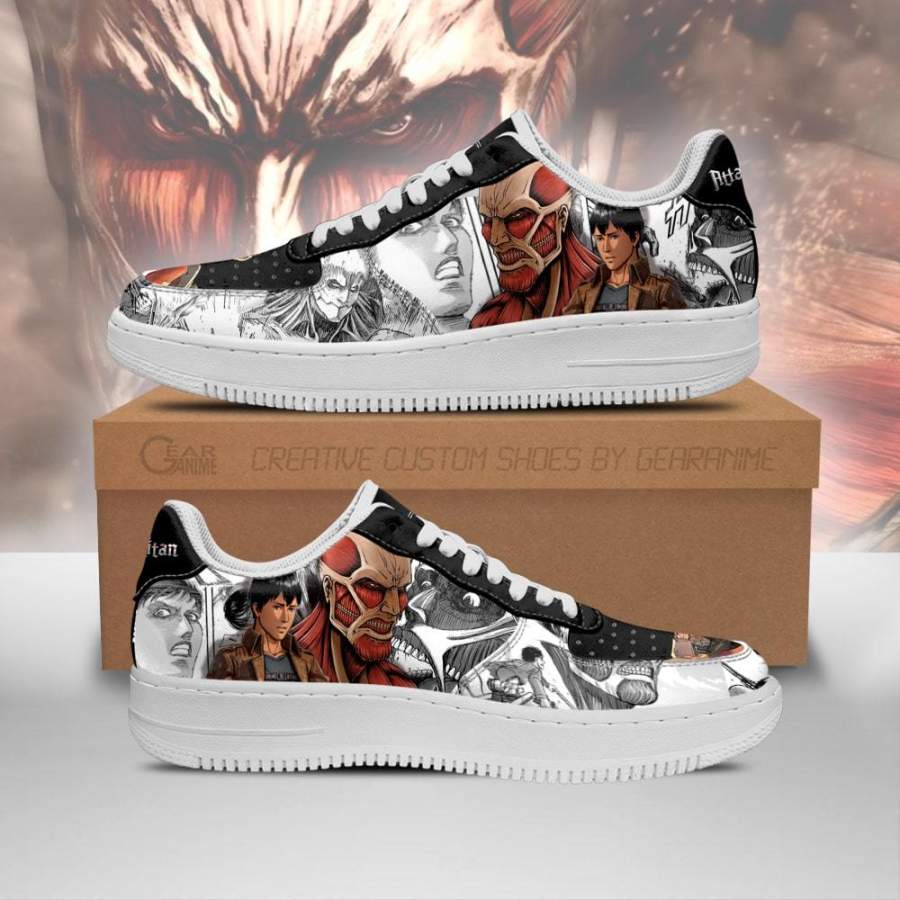 AOT Titan Giant Air Sneakers Attack On Titan Anime Manga Shoes