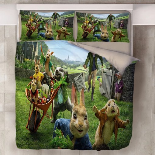 Peter Rabbit 10 Duvet Cover Pillowcase Home Decor 3D Bedding Set 7204