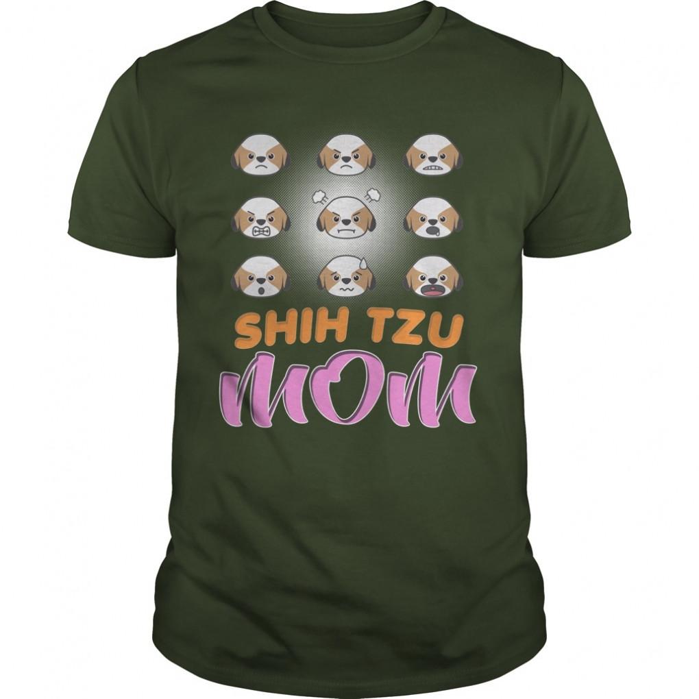 Shih Tzu Puppy Dog Mom Guys Tee 857403785