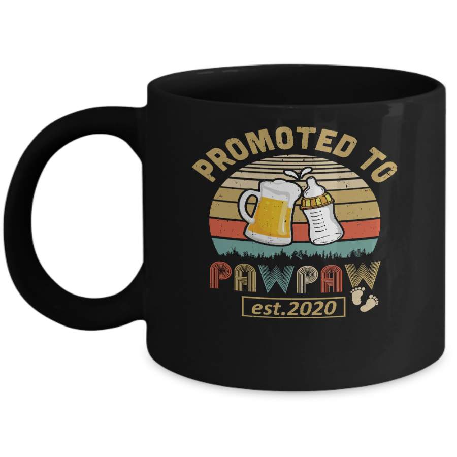 Promoted To PawPaw Est 2020 Vintage Arrow Mug