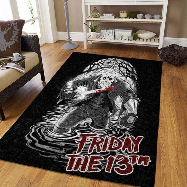 Jason Voorhees – Friday the 13th 190908 Halloween Area Rug Floor Decor