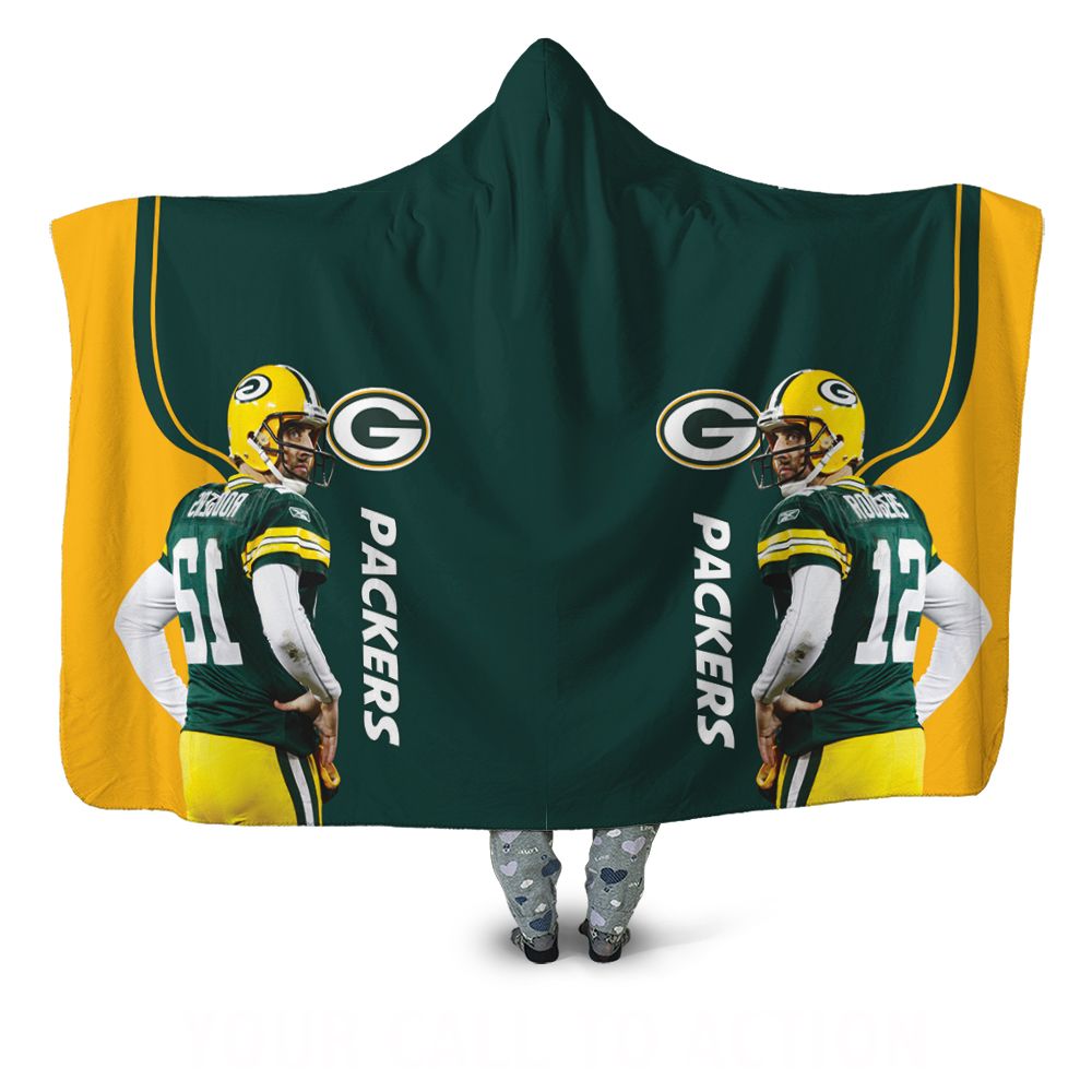 Green bay packers nfc noth division champions Aaron Charles Rodgers Hooded Blanket