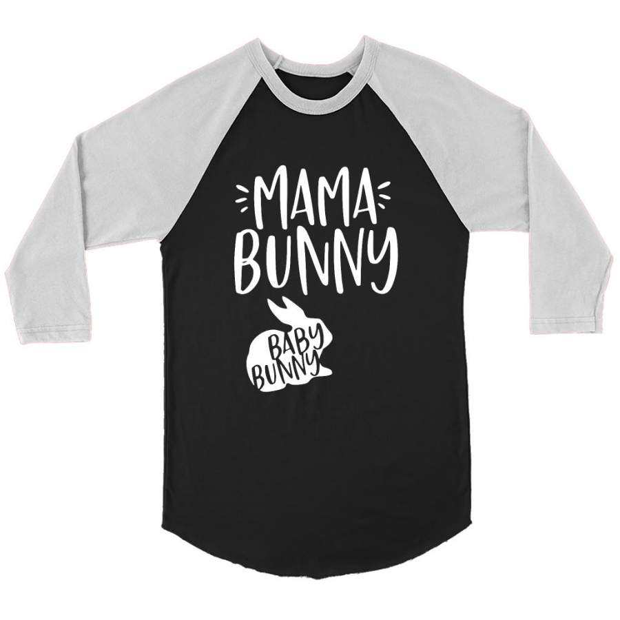 Mama Bunny Baby Bunny – Canvas 3/4 Raglan Shirt