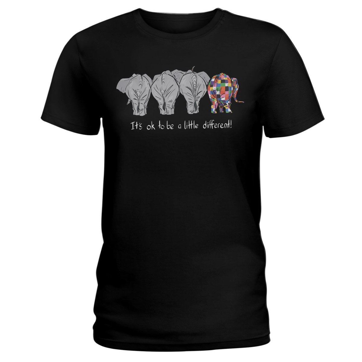 Elephant Lovers Shirt 08 Ez01 1009 Ladies T-Shirt