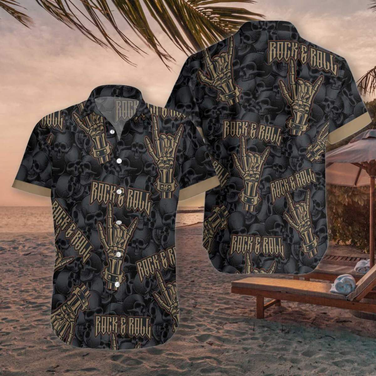 Rock Roll Vintage Hawaii Shirt Ha18730