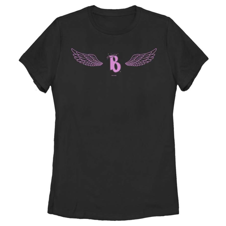 Bratz Women’s Angel Wings Logo  T Shirt Black 3XL