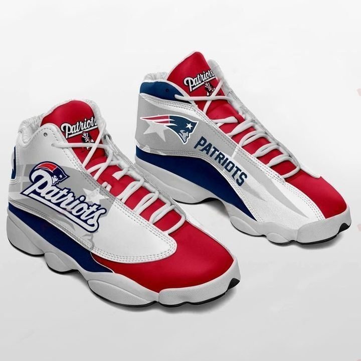 New England Patriots Football Jordan 13 Sneakers JD13 Sneakers Personalized Shoes Design