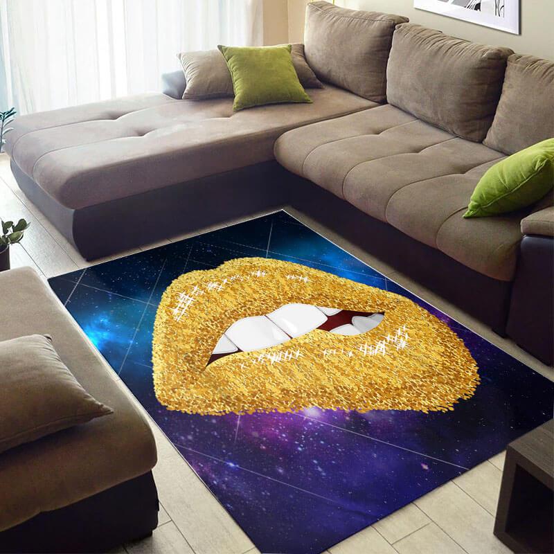 Trendy African American Rug Cute African American Afro Lady Galaxy Lips African Style Carpet African Themed Home Decor BPS4225