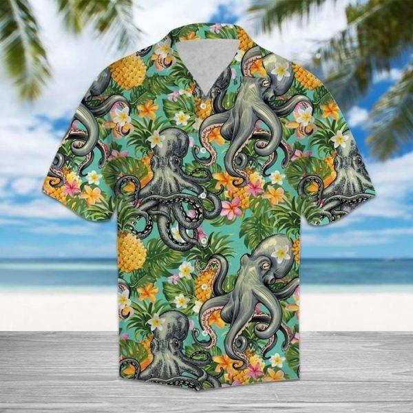 Octopus Pineaaple Tropical Aloha Hawaii Shirts For Men Women Ha35248