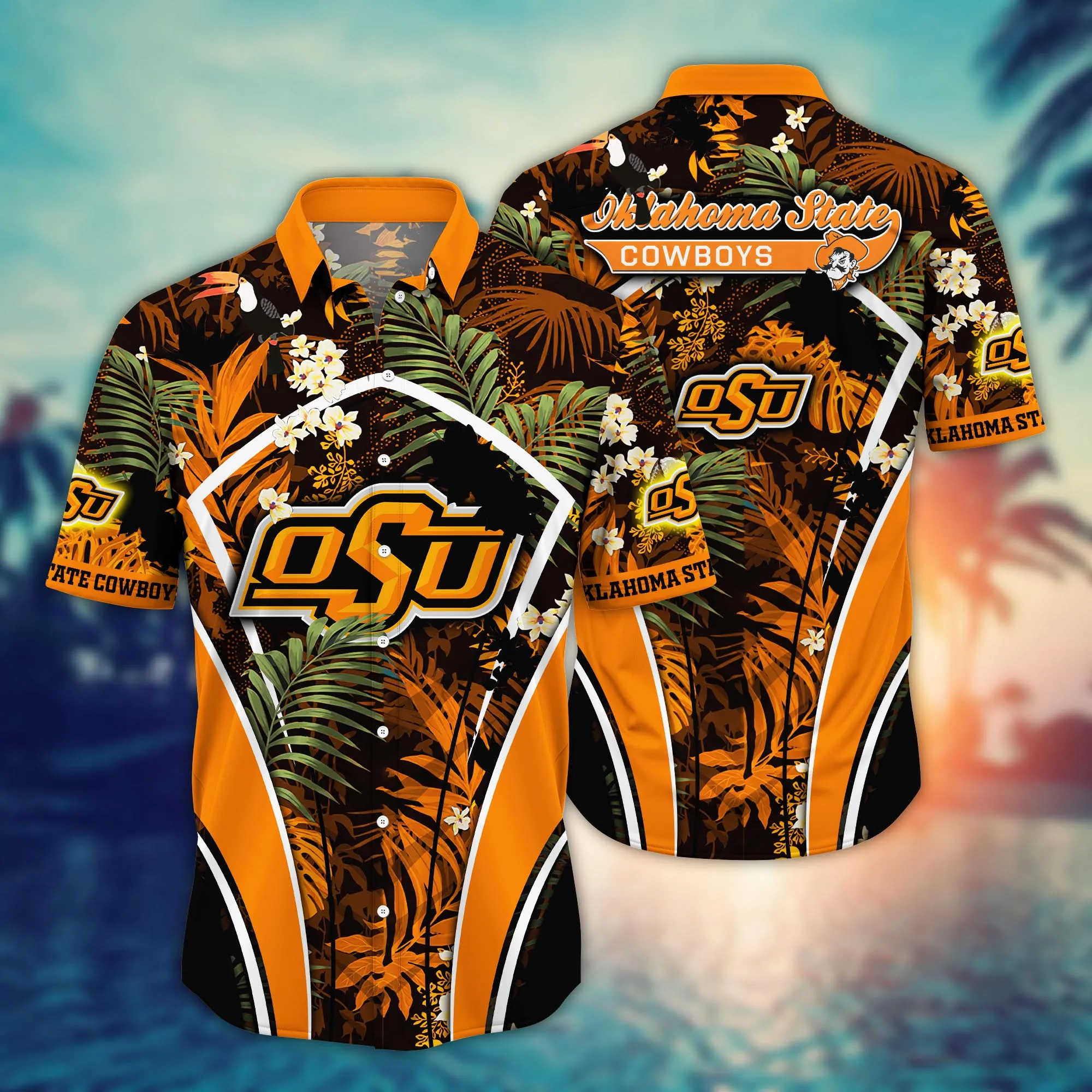 Oklahoma State Cowboys NCCA Hawaiian Shirt August Aloha Shirt