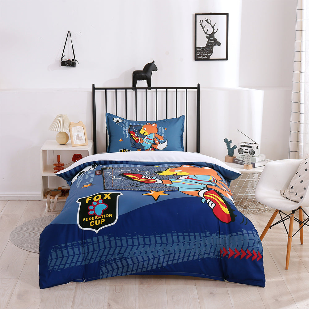 3D Cartoon Animal Fox Quilt Cover Set Bedding Set Duvet Cover Pillowcases 197