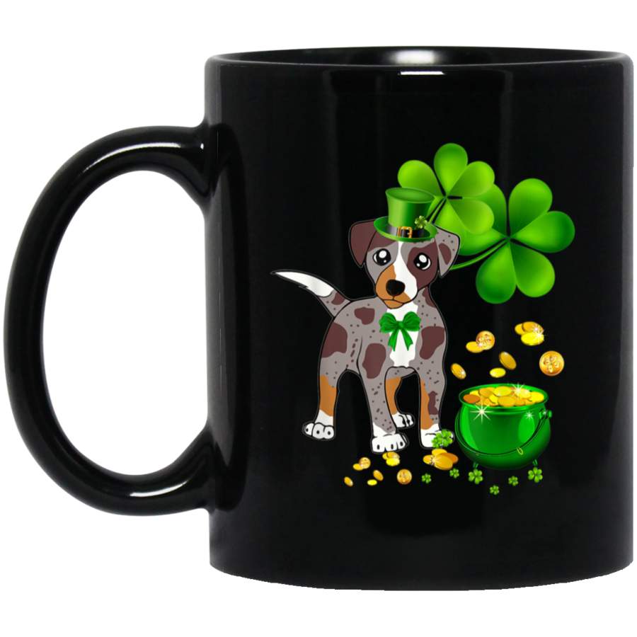 Catahoula Leopard Dog Dog St Patricks Day Leprechaun Dog Mug