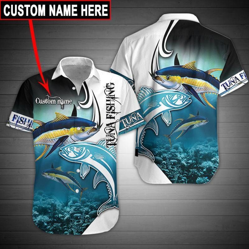 Tuna Fishing Name Aloha Hawaiian Shirts #Kv